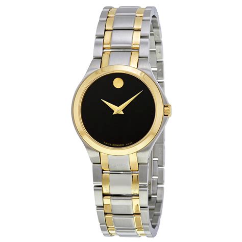 Movado Collection Black Dial Ladies Watch 0606897 - Movado - Watches - Jomashop