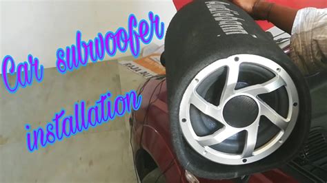 Car subwoofer installation and wiring - YouTube