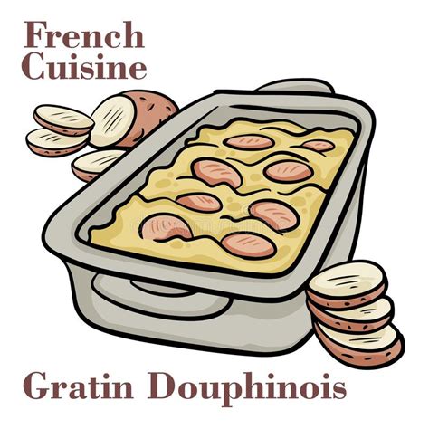 Gratin Dauphinois, Baked Potato with Cream and Cheese. French Cuisine ...