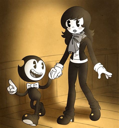 Awww Bendy And AlIce Love COUPLE UwU | Bendy y la máquina de tinta, Dibujos bonitos, Dibujos ...