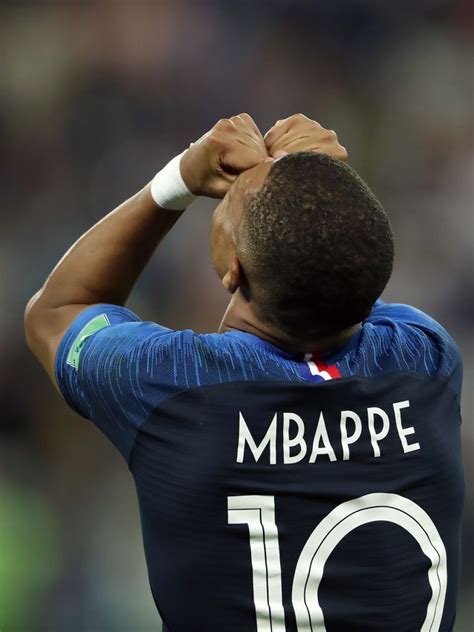 Kylian Mbappe of France during the 2018 FIFA World Cup Semi Final match ...