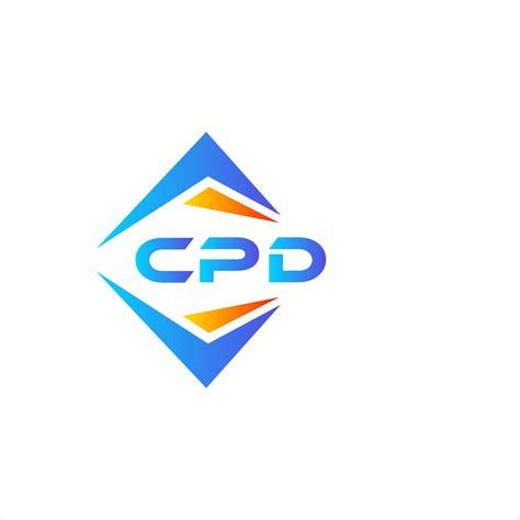 CPD abstract technology logo design on white background. CPD creative initials letter logo ...