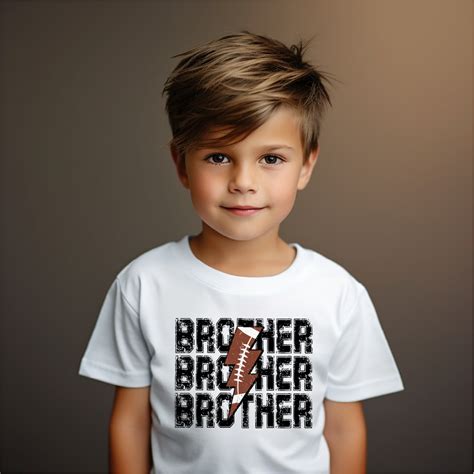 Brother football lightning bolt – Stuck On You Davis Designs