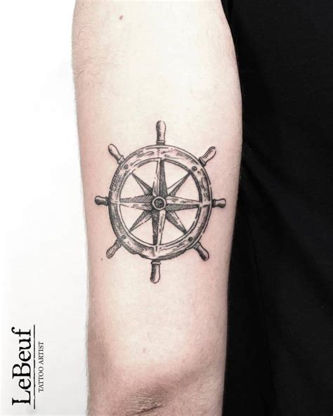 Discover more than 74 ship wheel tattoo - in.coedo.com.vn