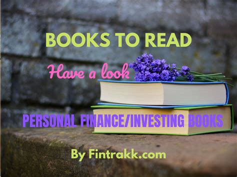 11 Best Personal Finance/Investing Books for You to Read! | Fintrakk