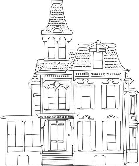 Victorian House Drawing For Kids