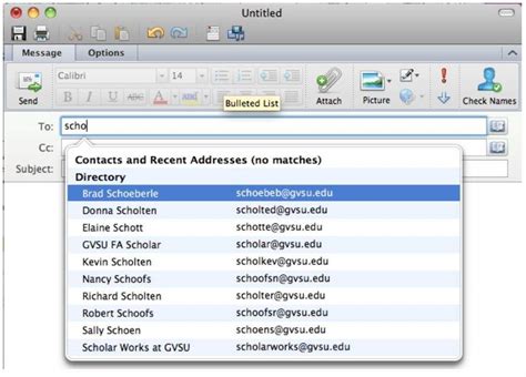 How the Address Book Works in Outlook for Mac - Information Technology - Grand Valley State ...