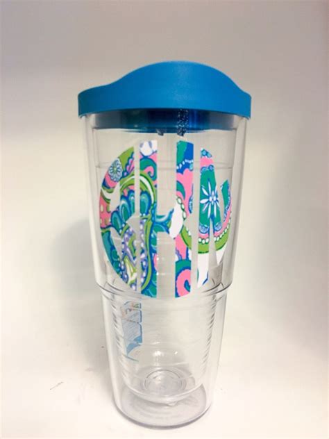 Monogram Tervis Personalized Tervis Tumbler decals Custom