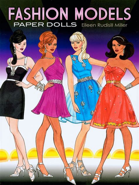 Fashion Model Paper Dolls [Chic fashions for posh parties] : Paper Dolls of Classic Stars ...