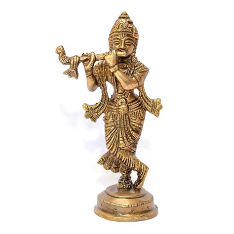 Krishna Brass Statue - Maydee