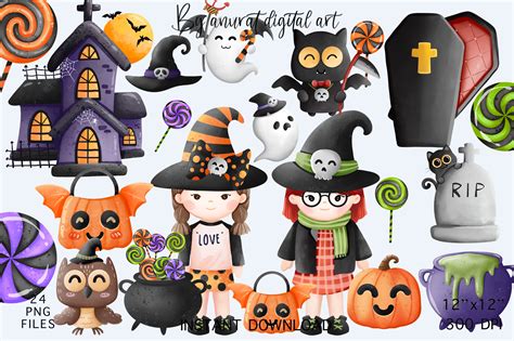 Halloween Clipart Graphic by Anurat Digital Art · Creative Fabrica