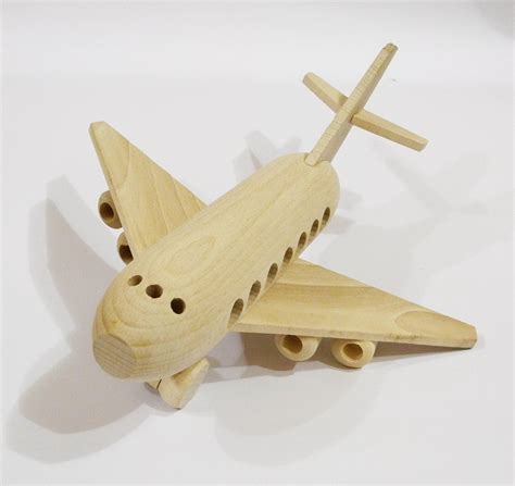 Airplane organichandcrafted wooden toys eco-friendly by EcoToy