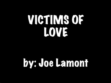 VICTIMS OF LOVE by : JOE LAMONT ( KARAOKE) 🎤 - YouTube