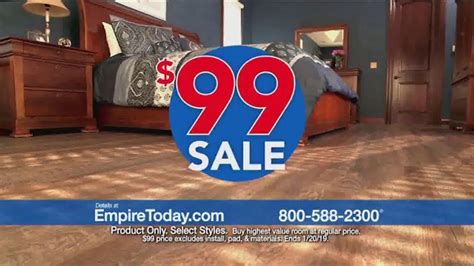 Empire Today $99 Sale TV Commercial, 'Carpet, Hardwood and Laminate ...