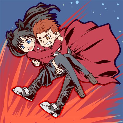 Shirou and Rin by yuemaru on DeviantArt