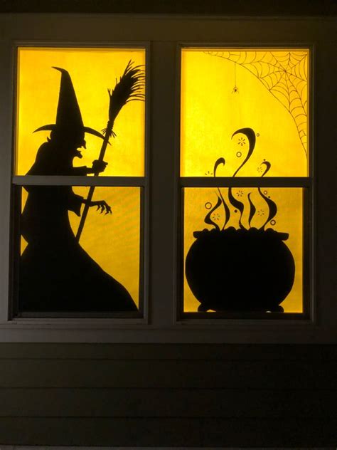 20+ Diy Scary Halloween Window Silhouettes