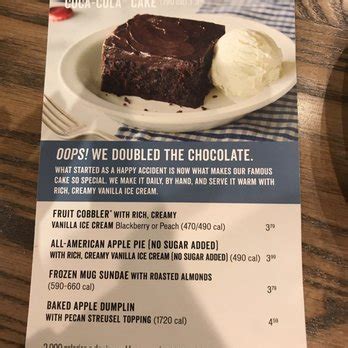 Cracker Barrel Dessert Menu