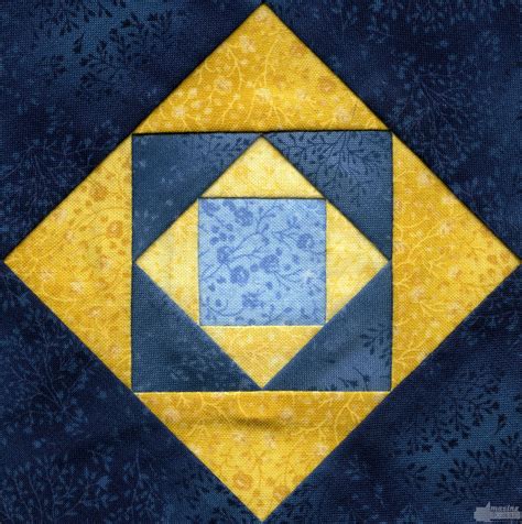 Square On Square Quilt Block Embroidery Design