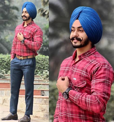 Pin by 𝙶𝚄𝚁𝙸 ♥ on sᴀʀᴅᴀʀ | Punjabi fashion, Turban style, Punjabi men