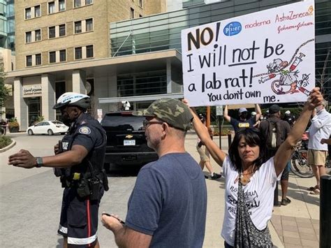 Protest rally outside Toronto General Hospital draws criticism ...