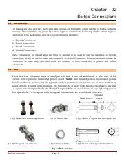 Bolted Connections in Steel Structures: Types, Advantages, and | Course Hero