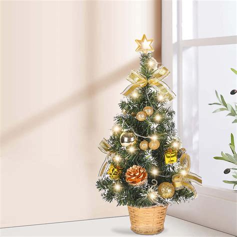 The Holiday Aisle® 17.7Inch High Quality Mini Desktop Christmas Tree ...