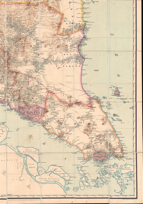 A Map of the Malay Peninsula Compiled by and Published for The Straits ...