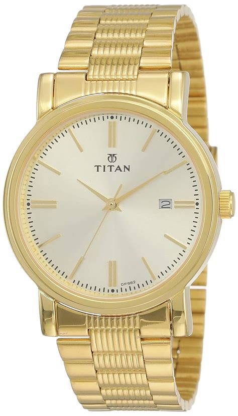 Buy Titan Analog Gold Dial Men's Watch-NJ1712YM03 Online at Low Prices ...