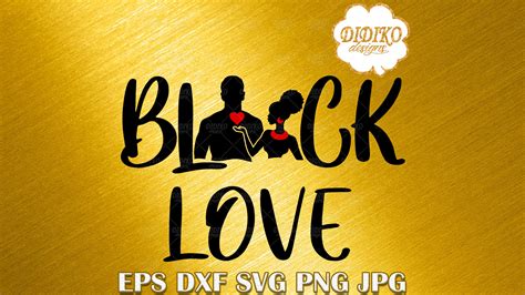 Black Love SVG, Black Couple SVG, Black History Month SVG, Afro SVG, Cricut File - DIDIKO designs