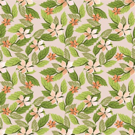 Flowers Wallpaper Pattern Vector Art & Graphics | freevector.com