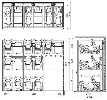 Three-tier Motorcycle Parking System | PARKING LOT SYSTEM TECHNOLOGY CO., LTD.