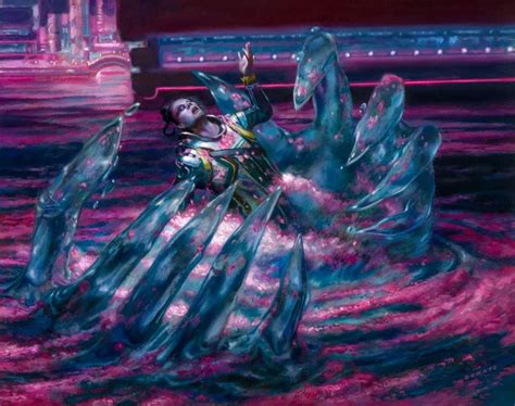 Invoke Despair (Variant) MtG Art from Kamigawa: Neon Dynasty Set by ...