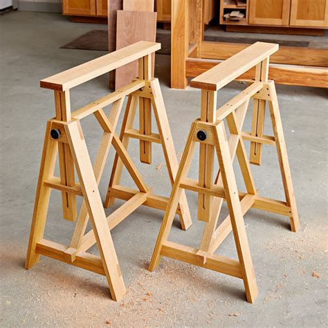 Adjustable Sawhorse Woodworking Plan Plan from WOOD Magazine