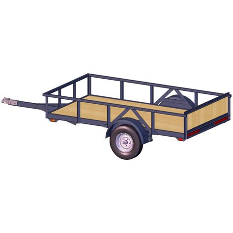 Small Utility Trailer Plans – 4x8, 2000 lbs – Excellent For DIY