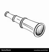 Doodle spyglass Royalty Free Vector Image  VectorStock sketch template