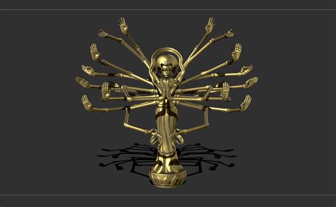 Isaac Netero 100-Type Guanyin Bodhisattva 3D model 3D printable | CGTrader