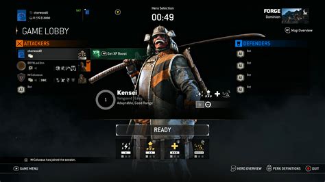 Game lobby - For Honor | Interface In Game