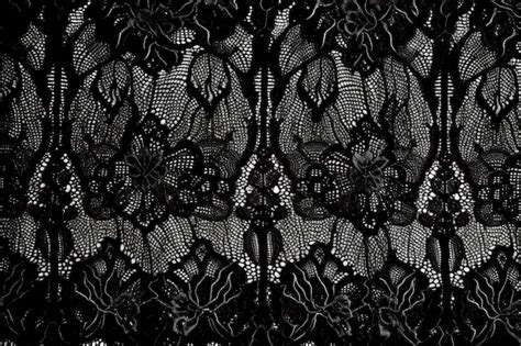 Premium Photo | Texture of black lace background