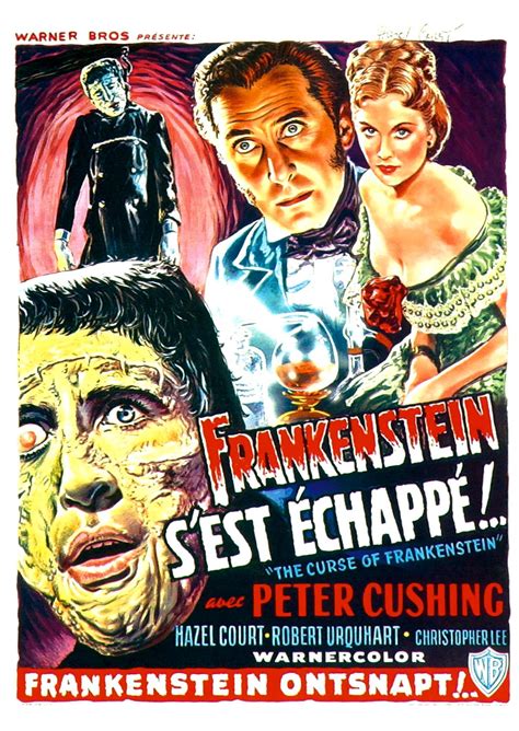 The Curse of Frankenstein (1957, UK) | Hammer horror films, Classic ...