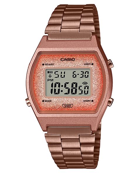 Casio Glitter Face Digital Watch - Rose Gold | SurfStitch