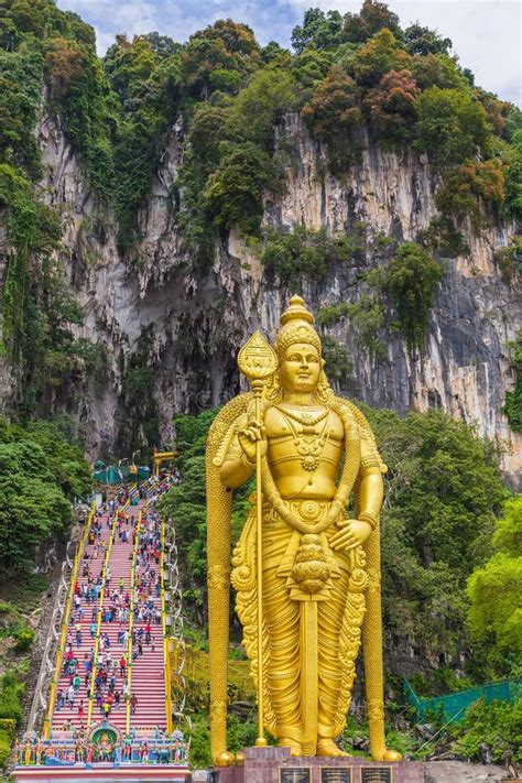 The Batu Caves Lord Murugan in Kuala Lumpur, Malaysia. Stock Photo - Image of malaysia, murugan ...