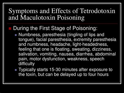 PPT - Tetrodotoxin and Maculotoxin PowerPoint Presentation, free ...