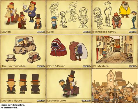 DS - Professor Layton and the Curious Village - Concept Art - The Spriters Resource