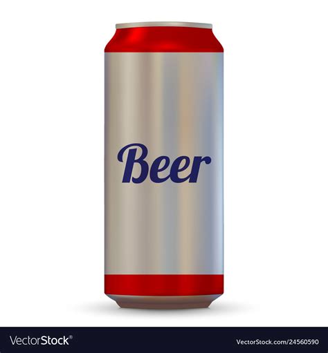 Realistic beer can Royalty Free Vector Image - VectorStock