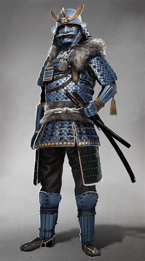 ArtStation - Winter Samurai Character Design