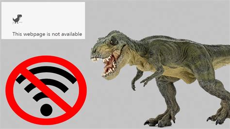 No Internet T-Rex Jumping Game - YouTube