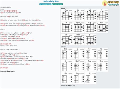 Chord: Melancholy Blue - Trisha Yearwood - tab, song lyric, sheet, guitar, ukulele | chords.vip