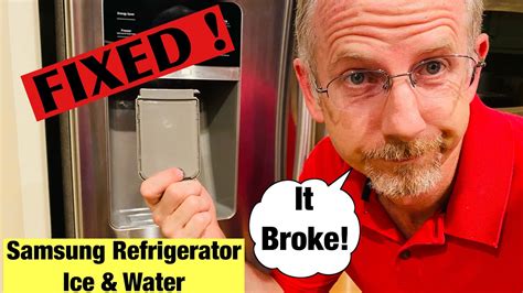 How To Fix Samsung Refrigerator Water/Ice Dispenser NOT