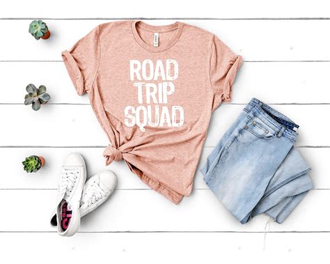 Road Trip Squad Womens Graphic Tee Road Trip Shirt Squad | Etsy