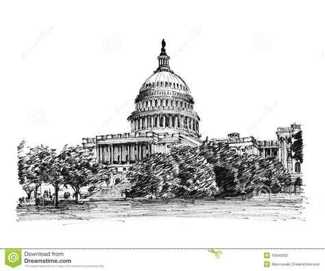 Congress Building Drawing at PaintingValley.com | Explore collection of ...